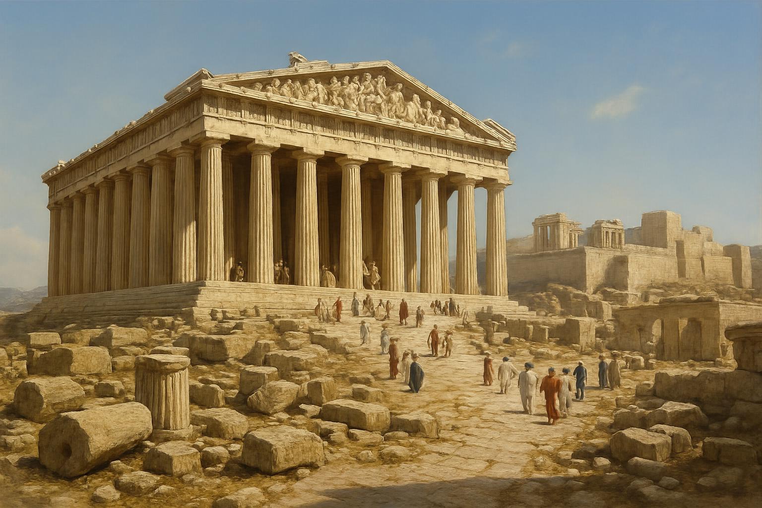 Parthenon på Akropolis i Aten